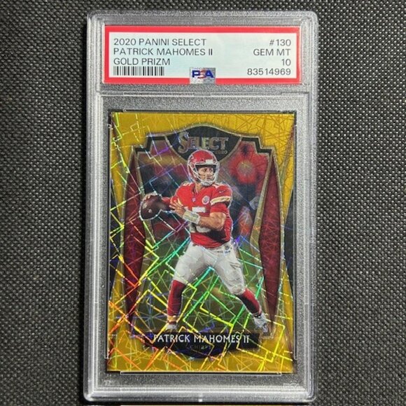 2020 Select Patrick Mahomes Premier Level Gold Prizm /10 SSP PSA 10 GEM MINT - Picture 1 of 2